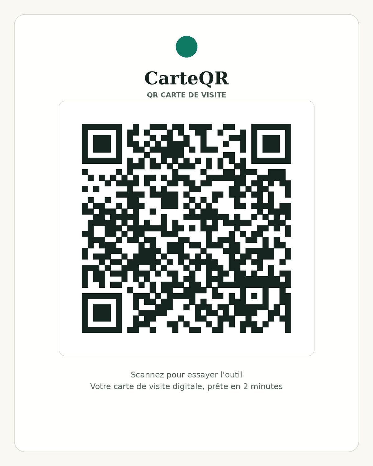 QR Carte de Visite